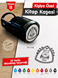 Kişiye Özel İsim Yazılı Kitap Kaşesi - İsme Özel Kitap Mühürü M11-T654