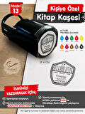 Kişiye Özel İsim Yazılı Kitap Kaşesi - İsme Özel Kitap Mühürü M13-T656