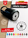 İsme Özel Öğretmenlere  Aferin Kaşesi - Aferin Mühürü M21-T664