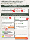 İsimli Çeyiz Etiketi - A4 Ebat- 10'lu Paket Kendinden Yapışkanlı Çeyiz Kolisi Sticker -Damat Bohçası D2-T941-D2