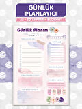 Günlük Planlayıcı Planner 50 Yaprak - Planlayıcı Defter Bloknot To do list (A5 15X21) 50 Syf.-T967