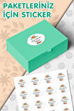 Güzel Günlerde Kullanın Sticker 5,2 Cm 25 adet  Opak Sticker Yapışkanlı Etiket-T988
