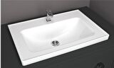 Turavit Safir 80 cm Etajer Uyumlu Seramik Lavabo