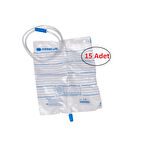 Musluklu Steril Idrar Torbası 2000 Ml ( 15'li Paket )