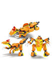 Kız Erkek Çocuk Oyuncak Ausini Titan Form Heroes-4 Velaciraptor 106 Parça Kız Erkek Çocuk Oyuncak Eğ