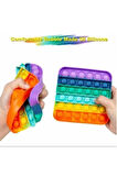 Kız Erkek Çocuk Eğlenceli Oyuncaklar Kare Push Pop - Pop It Push Bubble Fidget Özel Pop Duyusal Oyun