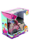 Kız Erkek Çocuk Oyuncak Cute Doll Mini Bebek ve Köpekli Pembe Motorsiklet Kız Erkek Çocuk Oyuncak Eğ