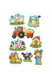 Kız Erkek Çocuk Oyuncak 1734 Dıytoy, Baby Puzzle- İlk Çiftlik Puzzle Kız Erkek Çocuk Oyuncak Eğitici