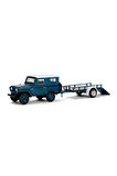 Kız Erkek Çocuk Oyuncak Greenlight 1/64 Hitch & Tow Series 31 - 1961 Nissan Patrol Hard Top with Uti