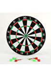 Kız Erkek Çocuk Eğlenceli Oyuncaklar Trenddünyası Çift Taraflı 30Cm Dart Tahtası Ve 4adet Ok