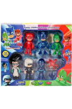 Kız Erkek Çocuk Eğlenceli Oyuncaklar Pijamaskeliler Pjmasks Figür Oyuncakları 6lı Set Pijamasks Figu