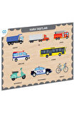 Kız Erkek Çocuk Oyuncak 675 CAAHS-3200 CA GAMES AHŞAP KARA TAŞITLARI BUL-TAK Kız Erkek Çocuk Oyuncak