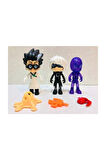 Kız Erkek Çocuk Eğlenceli Oyuncaklar Pj Mask Pija Maskeliler Oyuncak Figür Seti 12 Parça Pj Masks