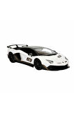 Kız Erkek Çocuk Oyuncak 96010 Uzaktan Kumandalı Lamborghini Aventador SVJ Işıklı Araba 34cm -Sunman