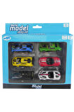 Kız Erkek Çocuk Oyuncak Die cast 6'Lı Metal Model Araçlar Kız Erkek Çocuk Oyuncak Eğitici Oyuncaklar