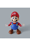 Kız Erkek Çocuk Eğlenceli Oyuncaklar Dans Eden Süper Mario Oyuncak Figür Pilli Işıklı Süper Mario