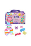 Kız Erkek Çocuk Oyuncak 2915 Play Blox Pastel Blok Yapı Oyuncakları 56 Parça ,Saklama Çantalı ,1 Yaş