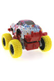 Kız Erkek Çocuk Oyuncak Die Cast Batik Desenli Sarı Teker Araba Kız Erkek Çocuk Oyuncak Eğitici Oyun
