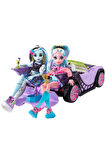 Kız Erkek Çocuk Oyuncak Monster High Ghoul Mobile Gösterişli Araba HHK63 Kız Erkek Çocuk Oyuncak Eği