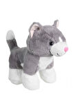 Kız Erkek Çocuk Oyuncak Kedi Peluş Gri 36cm Kız Erkek Çocuk Oyuncak Eğitici Oyuncaklar