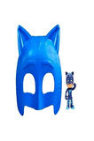 Kız Erkek Çocuk Eğlenceli Oyuncaklar Pija Maskeliler Kedi Çocuk Maske Ve Figür Set Oyuncak 2 Li