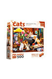 Kız Erkek Çocuk Oyuncak 20052 Kittens in the Writer’s Office 500 Parça Puzzle Kız Erkek Çocuk Oyunca