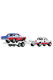 Kız Erkek Çocuk Oyuncak Team Transport 63 Nova 88 Chevy Silverado 3500 HRV42 Kız Erkek Çocuk Oyuncak