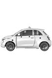 Kız Erkek Çocuk Oyuncak Bilim ve Oyun Mechanics Fiat 500e Elektrikli Araba Kız Erkek Çocuk Oyuncak E