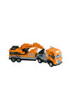Kız Erkek Çocuk Oyuncak KLX800-248 Sürtmeli Işıklı Müzikli 1:24 Kazıcı Taşıyan Tır Kız Erkek Çocuk O