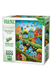 Kız Erkek Çocuk Oyuncak KS Games Village with Butterflies Puzzle 500 Parça 20079 Kız Erkek Çocuk Oyu