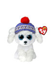 Kız Erkek Çocuk Oyuncak Ty Beanie Boos Bereli Beyaz Peluş Köpek Sleighbell 18cm Kız Erkek Çocuk Oyun