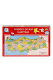 Kız Erkek Çocuk Oyuncak LSH002 Siyasi Harita Puzzle -Laçokids Kız Erkek Çocuk Oyuncak Eğitici Oyunca
