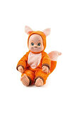 7600210121 Minikiss Hayvan Kıyafetli Bebek 30cm Kız Erkek Çocuk Oyuncak Eğitici Oyuncaklar