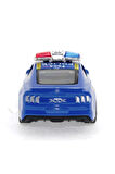Die Cast Çek Bırak Metal Mavi Polis Arabası Kız Erkek Çocuk Oyuncak Eğitici Oyuncaklar
