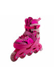 Rising Sports Inline 4 Teker Paten Pembe Payetli Kız Erkek Çocuk Oyuncak Eğitici Oyuncaklar