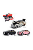 ZHD-B2407- Vardem Çek Bırak Işıklı ve Sesli Model RR Metal Araba 1:24 Kız Erkek Çocuk Oyuncak Eğitic