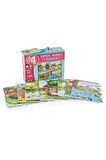 3222 DıyToy Süper Renkli 4'lü Puzzle - Çiftlik / 8+12+16+24 Parça Puzzle Kız Erkek Çocuk Oyuncak Eği