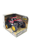 Rock Crawler Metal Büyük Sürtmeli Arazi Aracı Kırmızı Kız Erkek Çocuk Oyuncak Eğitici Oyuncaklar