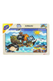 53/54/55/56 AHŞAP EĞİT.PUZZLE KORSAN Kız Erkek Çocuk Oyuncak Eğitici Oyuncaklar