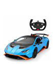98700 Lamborghini Huracan STO Işıklı Uzaktan Kumandalı Araba 1:14 -Sunman Kız Erkek Çocuk Oyuncak Eğ