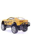 Die Cast Çek Bırak Sarı Arazi Aracı Kız Erkek Çocuk Oyuncak Eğitici Oyuncaklar