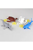 720 Toy Play 6 Parça Deniz Canlıları Figür Seti 10-20cm - 1adet stokta olan gönderilir Kız Erkek Çoc
