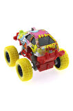 Die Cast Çizgi Film Desenli Sarı Teker Araba Kız Erkek Çocuk Oyuncak Eğitici Oyuncaklar