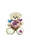 PJH2322 Peluş Kalpli Ayı 30cm Kız Erkek Çocuk Oyuncak Eğitici Oyuncaklar