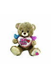 PJH2322 Peluş Kalpli Ayı 30cm Kız Erkek Çocuk Oyuncak Eğitici Oyuncaklar