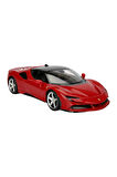 97300 1:14 Ferrari SF90 Stradale Işıklı Uzaktan Kumandalı Araba 34cm Kız Erkek Çocuk Oyuncak Eğitici
