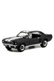 Greenlight 1:64 1967 Ford Mustang Coupe In Black With White Stripes Kız Erkek Çocuk Oyuncak Eğitici