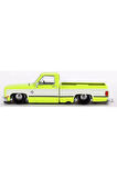 Mini GT 1/64 Chevrolet Silverado KAIDO Flo Yellow V1 Kız Erkek Çocuk Oyuncak Eğitici Oyuncaklar