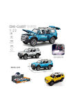 HCL-521A Çek Bırak 1:22 Sesli Ve Işıklı Buharlı Metal Jeep Kız Erkek Çocuk Oyuncak Eğitici Oyuncakla