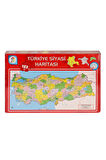 LSH002 Siyasi Harita Puzzle -Laçokids Kız Erkek Çocuk Oyuncak Eğitici Oyuncaklar